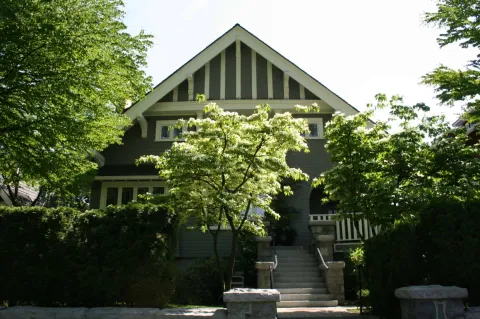 Exterior of the heritage house at 330 W 15th Ave, Vancouver, BC